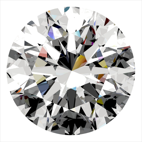 0.4 carat G-SI2 Very Good cut Natūralus Round Deimantas (1)