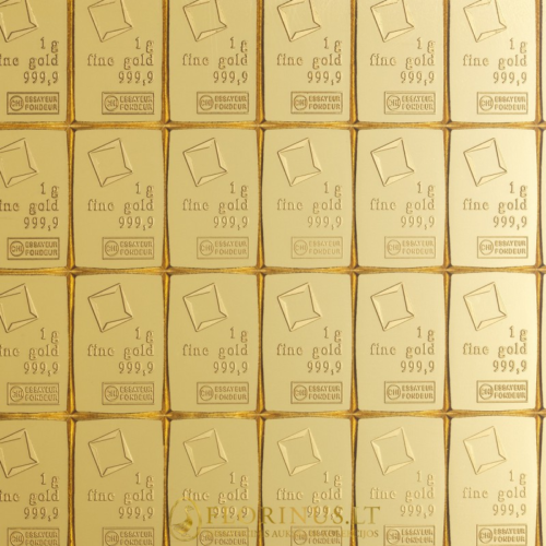 100 x 1 g CombiBar™ Investment Gold Bars Valcambi (1)