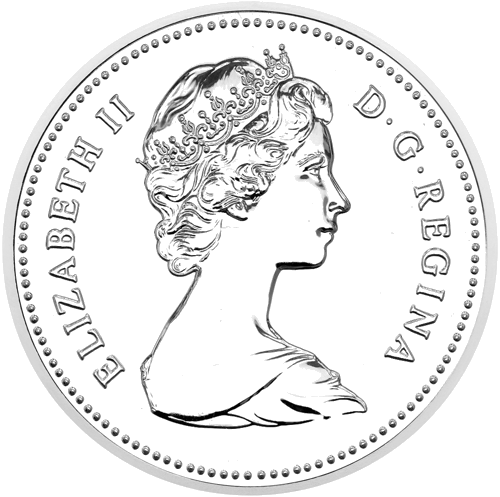 1 Dollar Arctic Territories 1980 Canada Elizabeth II Silver Coin (2)