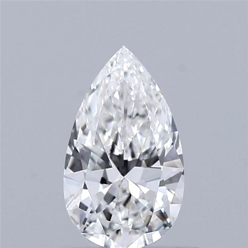 0.52 carat F-VVS1 Natūralus Pear Deimantas (1)