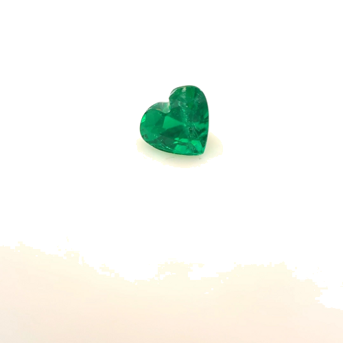 0.35 carat GREEN Heart Smaragdas (1)