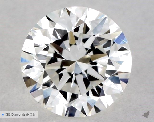 0.52 carat G-VVS2 Excellent cut Natūralus Round Deimantas (1)