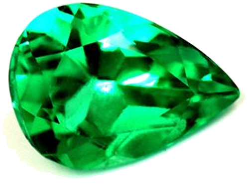 0.6 carat GREEN Pear Smaragdas (1)