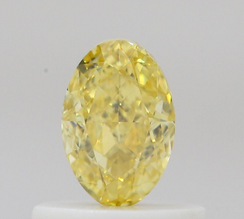 0.5 carat Fancy Intense Yellow-VS1 Natūralus Oval Deimantas (1)