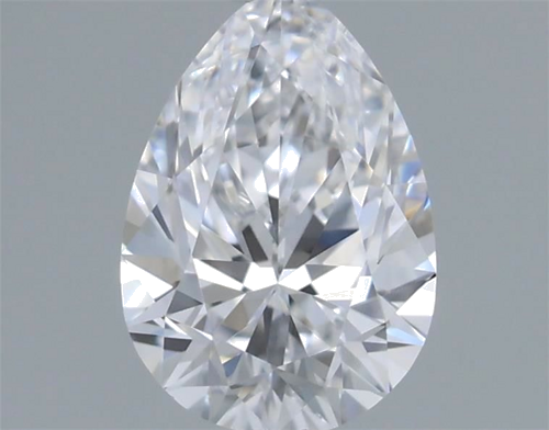 0.31 carat D-VVS2 Natūralus Pear Deimantas (1)