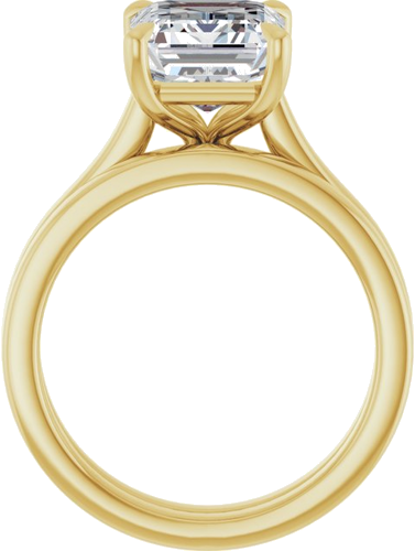 Sužadėtuvių Žiedas „Claw-Prong“ 14k yellow gold Emerald 10mm x 8mm (7)