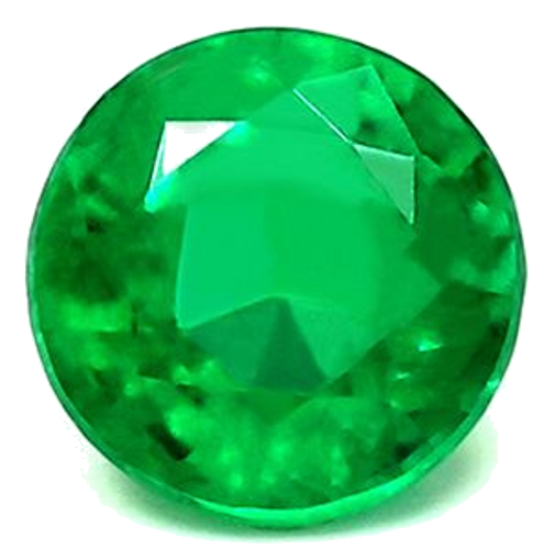 0.36 carat GREEN Round Smaragdas (1)