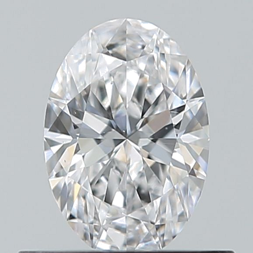 0.5 carat D-VS2 Natūralus Oval Deimantas (1)