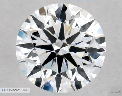 0.33 carat D-VS2 Excellent cut Natūralus Round Deimantas (1)