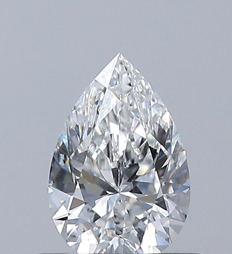0.5 carat E-SI1 Natūralus Pear Deimantas (1)