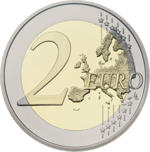 2022 Словакия Парна машина Монета от 2 евро (2)