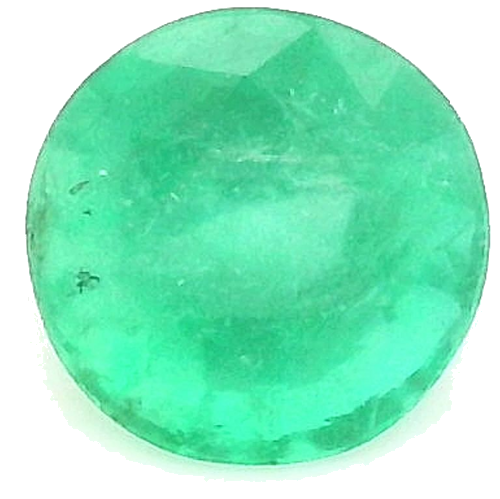 0.39 carat GREEN Round Smaragdas (1)