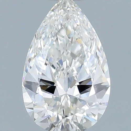 0.5 carat F-IF Natūralus Pear Deimantas (1)