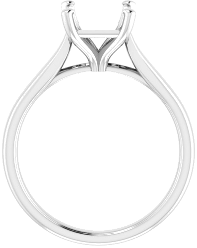 Sužadėtuvių Žiedas „Solitaire“ 585 Baltojo Aukso Square 6.5mm (2)