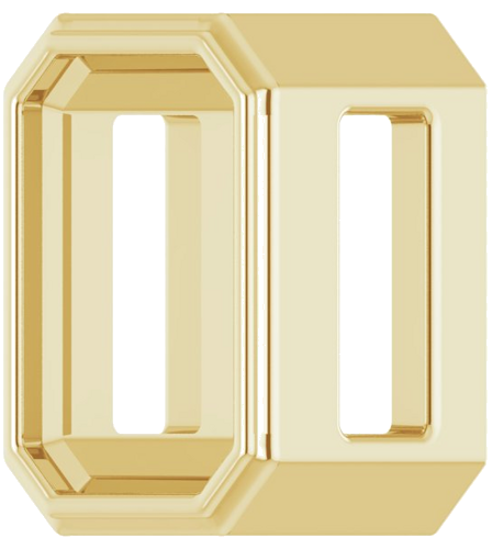 14K Yellow 6x4 mm Emerald Bezel-Set Slide Pendant Mounting (2)