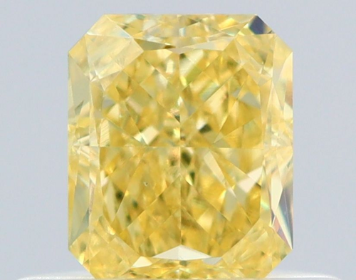 0.51 carat Fancy Intense Yellow-VS1 Natūralus Radiant Deimantas (1)