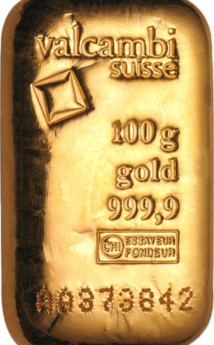 100 гр. Отлято инвестиционно златно кюлче Valcambi (2)