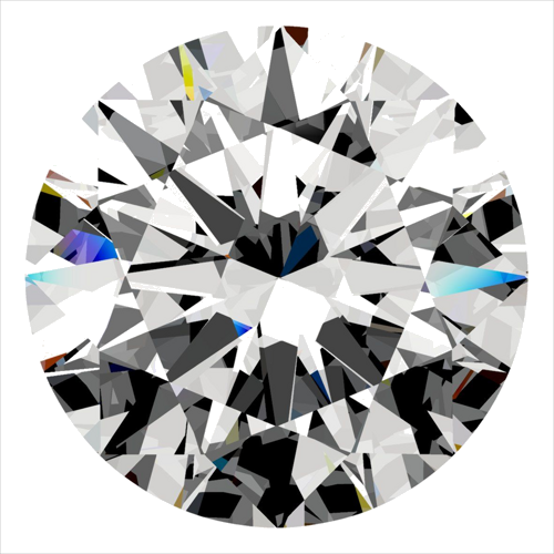 0.5 carat G-VS2 Excellent cut Natūralus Round Deimantas (1)