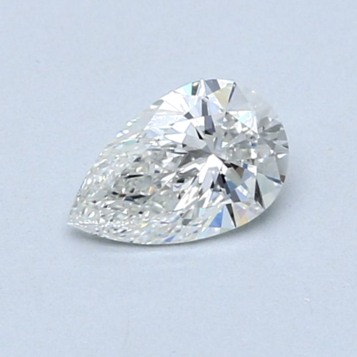 0.5 carat G-VS2 Natūralus Pear Deimantas (1)
