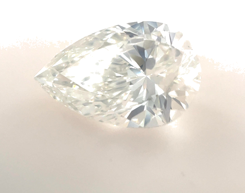 1.7 carat H-SI1 Natūralus Pear Deimantas (1)