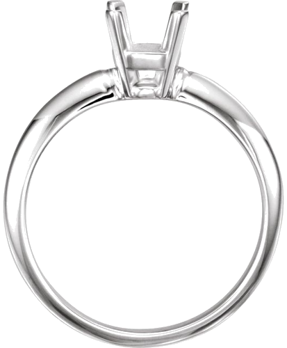 Sužadėtuvių Žiedas „Solitaire“ 950 Platinos Emerald Cut 8mm x 6mm (2)