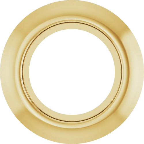 18K Yellow 4.1 mm Round Bezel-Set Slide Pendant Mounting (1)