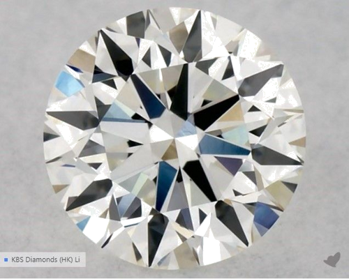 0.53 carat G-VVS2 Excellent cut Natūralus Round Deimantas (1)
