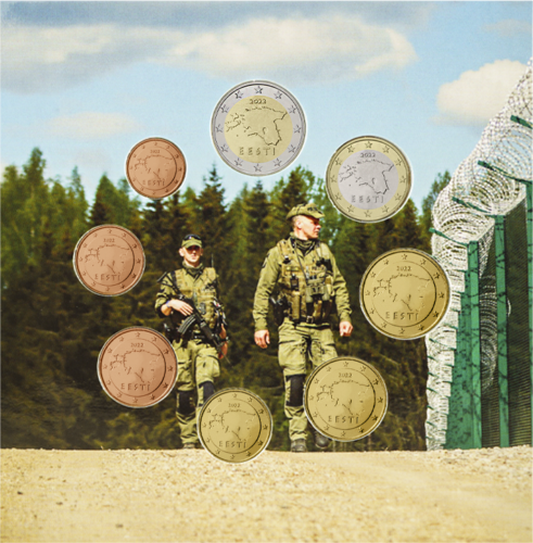 2022 Estija BU euro monetų rinkinys (2)