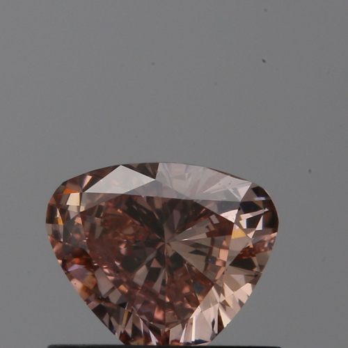0.5 carat Fancy Brownish Orangy Pink-VS2 Natūralus Heart Deimantas (1)