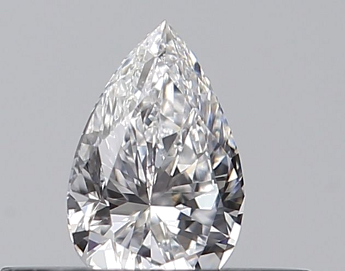 0.24 carat D-VVS2 Natūralus Pear Deimantas (1)