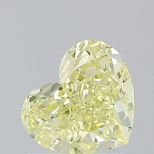 1.5 carat Fancy Yellow-VS1 Natūralus Heart Deimantas (1)