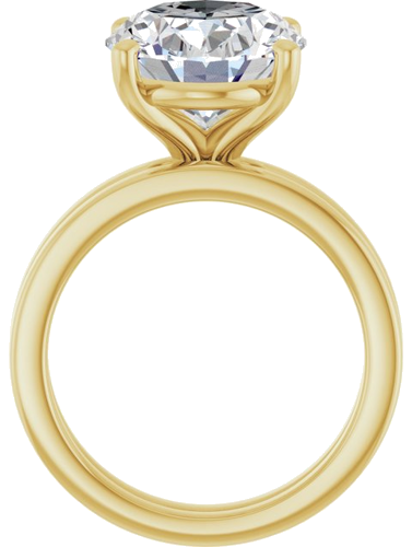 Sužadėtuvių Žiedas „Solitaire“ 14k yellow gold Oval 13mm x 11mm (7)