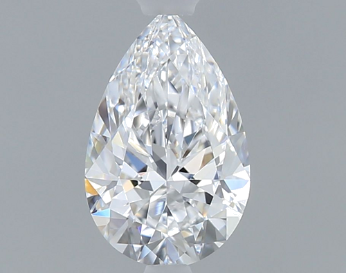 0.45 carat D-VVS2 Natūralus Pear Deimantas (1)