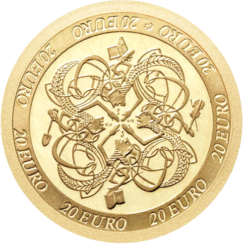 2007 Кельтская культура Ирландия золотые и серебряные монеты комплект (4)