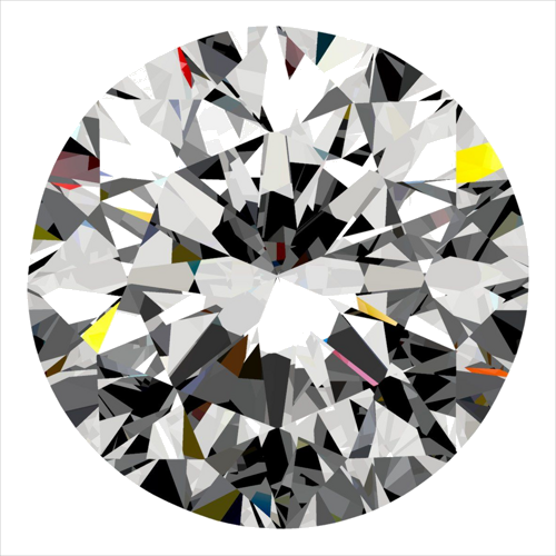 0.4 carat H-VVS2 Very Good cut Natūralus Round Deimantas (1)