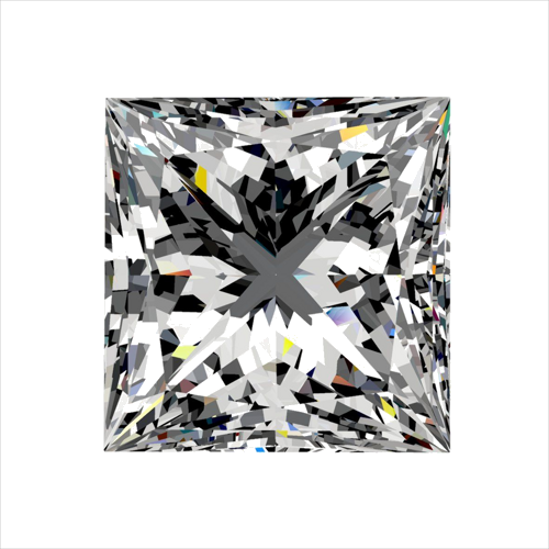 0.4 carat H-VS2 Natūralus Princess Deimantas (1)