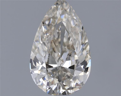 0.5 carat K-VVS1 Natūralus Pear Deimantas (1)