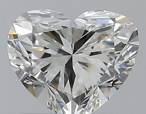 0.5 carat I-VVS2 Natūralus Heart Deimantas (1)