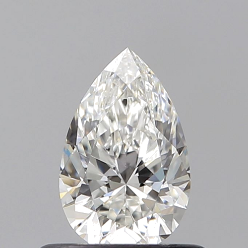 0.5 carat G-VVS2 Natūralus Pear Deimantas (1)