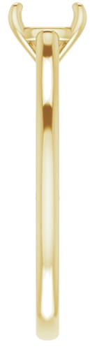 Sužadėtuvių Žiedas „Solitaire Rope“ 14k yellow gold Round 6.5mm (4)