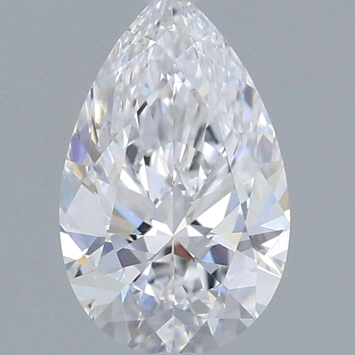 0.4 carat D-VS2 Natūralus Pear Deimantas (1)