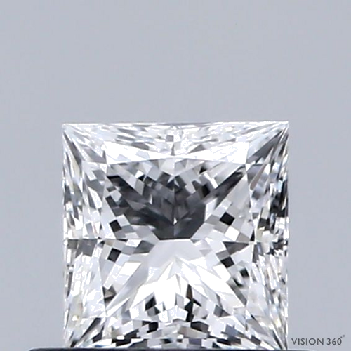 0.51 carat E-VVS2 Natūralus Princess Deimantas (1)