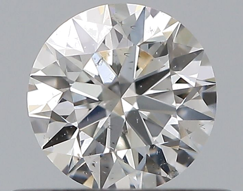 0.37 carat G-SI2 Excellent cut Natūralus Round Deimantas (1)