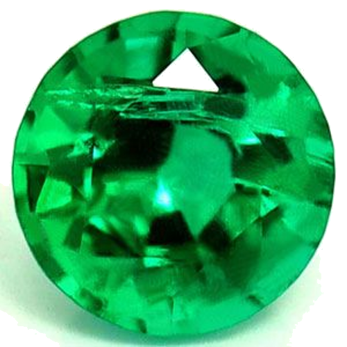 0.4 carat GREEN Round Smaragdas (1)
