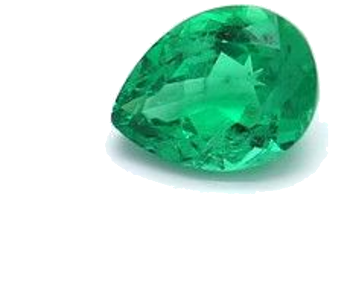 0.52 carat GREEN MODIFIEDBRILLIANT cut Pear Smaragdas (1)