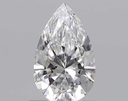 0.5 carat D-VS1 Natūralus Pear Deimantas (1)
