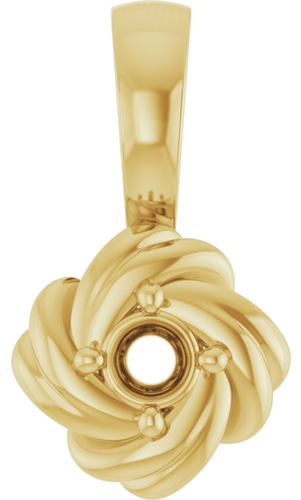 Pakabukas „Knot“ 14k yellow gold Round 3.5mm (1)