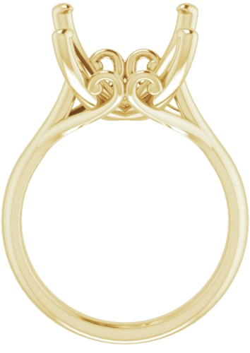 Sužadėtuvių Žiedas „Solitaire“ 14k yellow gold Emerald 16mm x 12mm (2)