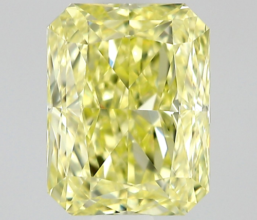 0.5 carat Fancy Yellow-VVS1 Natūralus Radiant Deimantas (1)