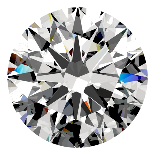 0.43 carat H-VVS1 Excellent cut Natūralus Round Deimantas (1)